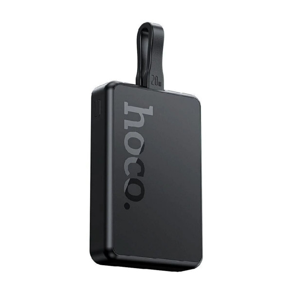 Зовнішній акумулятор HOCO Q24 Elegant 22.5W+PD20W fully compatible power bank with cable and magnetic fast charging(10000mAh) Black