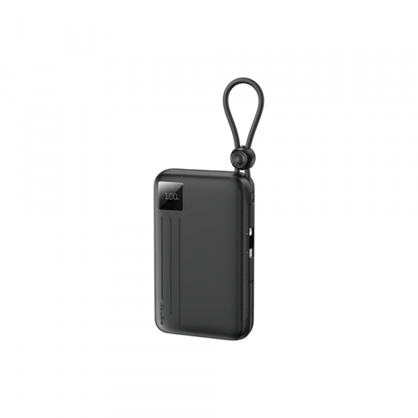 Зовнішній акумулятор REMAX 22.5W Dual cables fast charging power bank 20000mAh FC-15 Black (6954851254287)