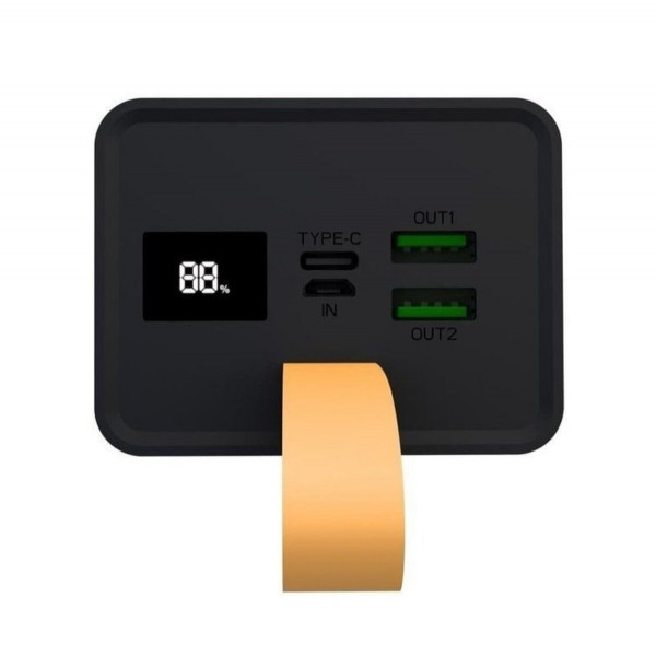 Зовнішній акумулятор XO PR130 40000mAh PD20W+USB QC 22.5W Black