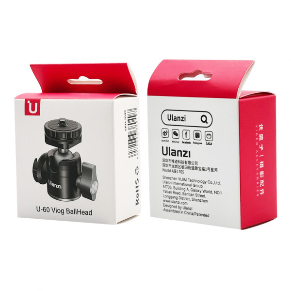 Адаптер кронштейн Ulanzi Vijim Dual Cold Shoe Ballhead (UV-2046 U60) (2046)