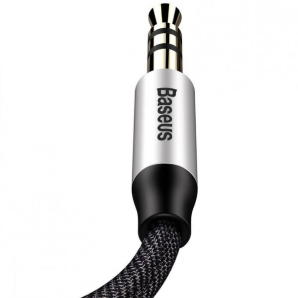 Аудiо-кабель Baseus Yiven Audio Cable M30 1.5M Silver+Чорний