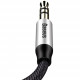 Аудiо-кабель Baseus Yiven Audio Cable M30 1.5M Silver+Чорний