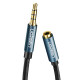 Аудіокабель UGREEN AV118 3.5mm Male to 3.5mm Female Extension Braid 1m Black (UGR-40673)