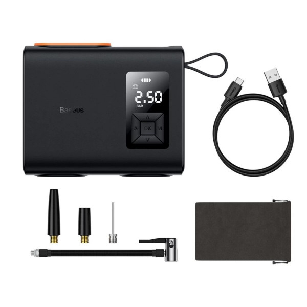 Автомобільний насос Baseus Mega EnergyPump Series Dual Cylinder Wireless Inflator