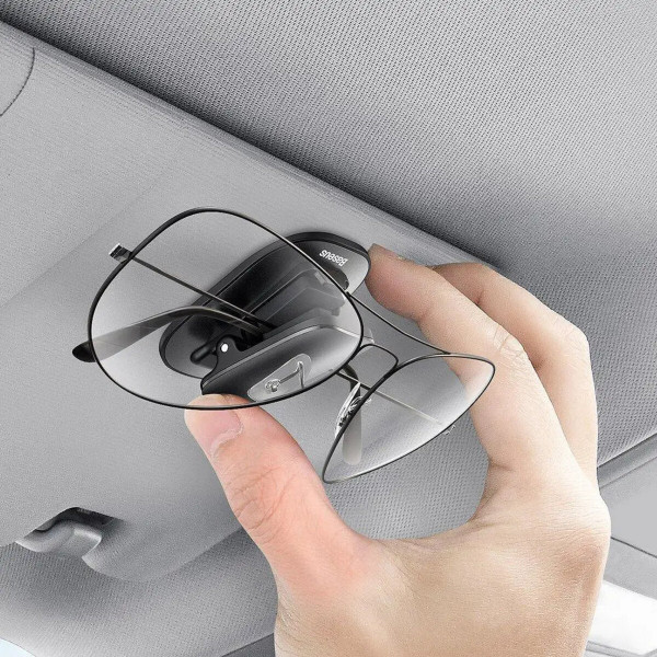 Автомобільний тримач для окулярів Baseus Platinum Vehicle eyewear clip （Paste type） Чорний