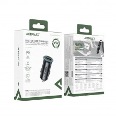 Автомобільний зарядний пристрій ACEFAST B16 95W (USB-A+USB-C) dual port metal car charger (6974316284970)