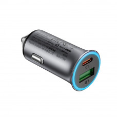 Автомобільний зарядний пристрій ACEFAST B16 95W (USB-A+USB-C) dual port metal car charger (6974316284970)