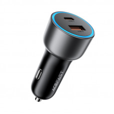Автомобільний зарядний пристрій ACEFAST B21 75W(USB-C+USB-A)car charger Metal Gray (6974316286684)