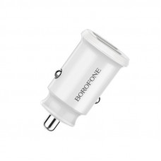 Автомобільний зарядний пристрій BOROFONE BZ8 MaxRide Dual Port Car Charger White (6957531088486)