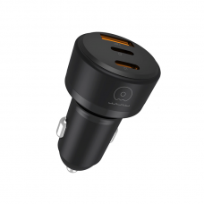 Автомобільний зарядний пристрій WUW-C244 USB20W+PD20W+PD15W black (6972573338368)