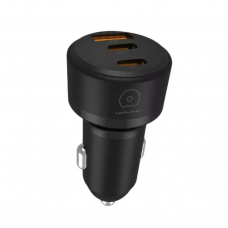 Автомобільний зарядний пристрій WUW-C244 USB20W+PD20W+PD15W black (6972573338368)