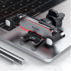 Автотримач для телефона Baseus Mr Hui Gravity Car Mount Silver (SUYL-HU0S)