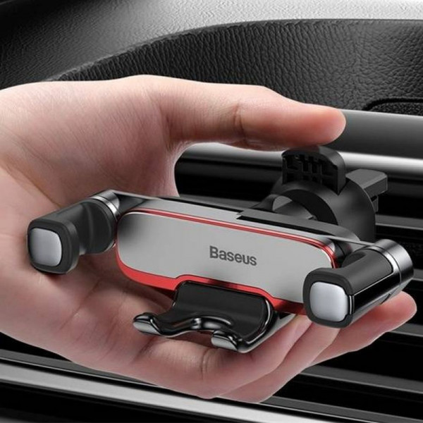 Автотримач для телефона Baseus Mr Hui Gravity Car Mount Silver (SUYL-HU0S)