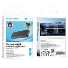 Автотримач для телефона BOROFONE BH121 Eternal magnetic car holder Black Gray (6941991115271)