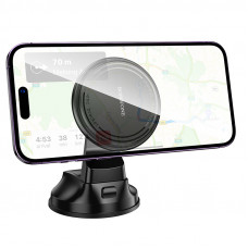 Автотримач для телефона BOROFONE BH136 Parker ring magnetic car holder(center console) Black (6941991121418)