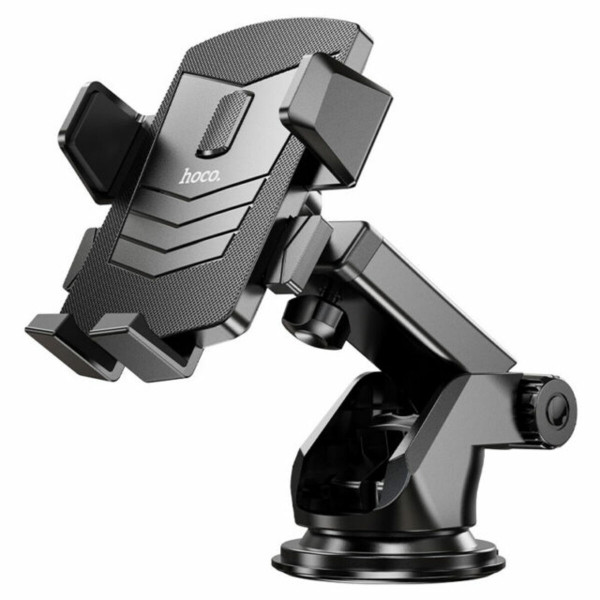 Автотримач для телефона HOCO CA83 David one-button center console car holder Чорний