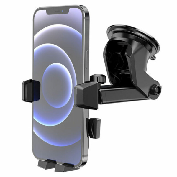 Автотримач для телефона HOCO CA83 David one-button center console car holder Чорний