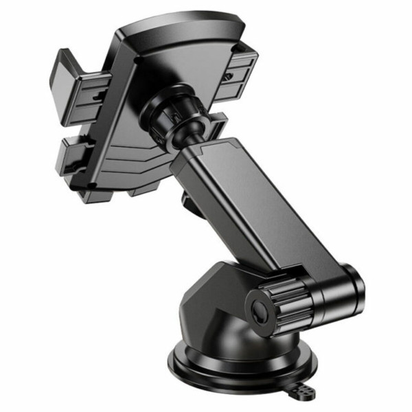Автотримач для телефона HOCO CA83 David one-button center console car holder Чорний