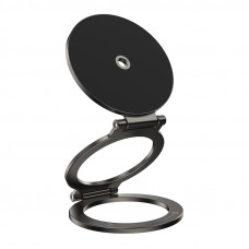 Автотримач для телефона HOCO H102 Whale magnetic ring holder(multi-scene) Metal Grey (6942007674478)