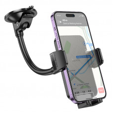 Автотримач для телефона HOCO H38 Cheetah car holder(windshield) Black (6942007617208)