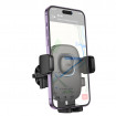 Автотримач для телефона HOCO H75 Crown one-button car holder(air outlet) Black Metal Gray (6942007646901)