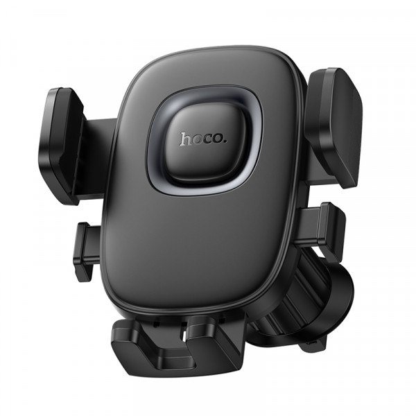 Автотримач для телефона HOCO H75 Crown one-button car holder(air outlet) Black Metal Gray (6942007646901)