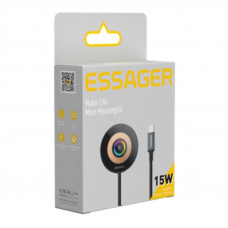 Автотримач для телефона з БЗП Essager Arpege 15W Magnetic Wirless Car Charger with Phone Holder Function (Standard Version) Black