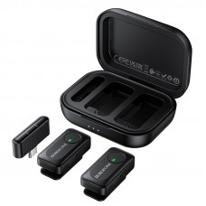 Бездротова мікрофонна система BOROFONE BFK17 Lemai wireless microphone Type-C Black (6941991127038)