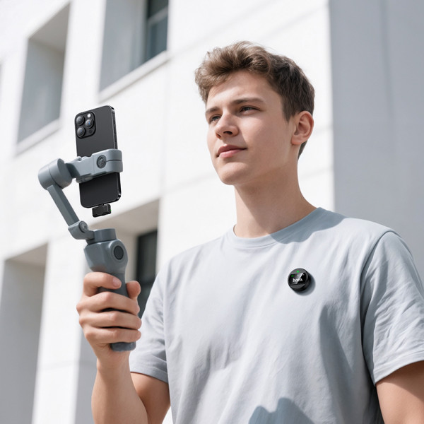 Бездротова мікрофонна система HOCO L21 Charm wireless microphone iP Black (6942007663137)