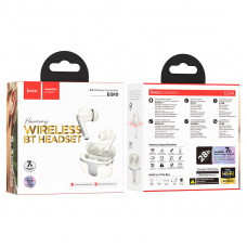 Бездротові навушники HOCO EQ10 Harmony true wireless BT headset Milky White (6942007618687)