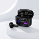 Бездротові навушники TWS ACEFAST W6 smart screen,ENC, IPX4, Black (6974316285687)