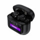 Бездротові навушники TWS ACEFAST W6 smart screen,ENC, IPX4, Black (6974316285687)