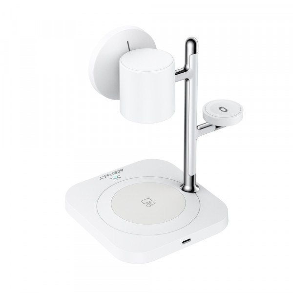 Бездротовий зарядний пристрій ACEFAST E39 desktop 4-in-1 wireless charging holder White (6974316286110)