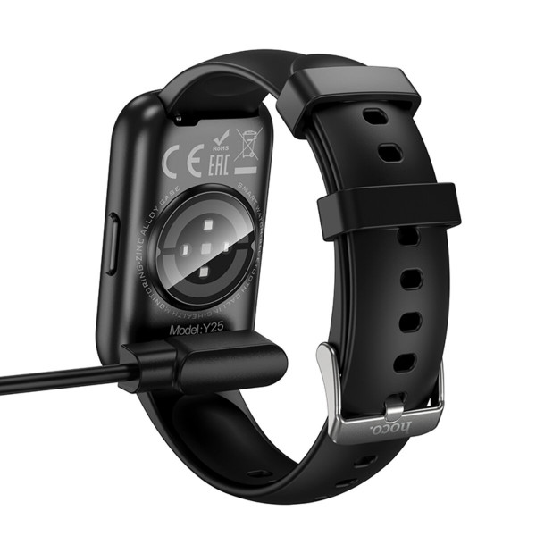 Бездротовий зарядний пристрій для смарт-годинника HOCO Y25 Smart sports watch charging cable Black