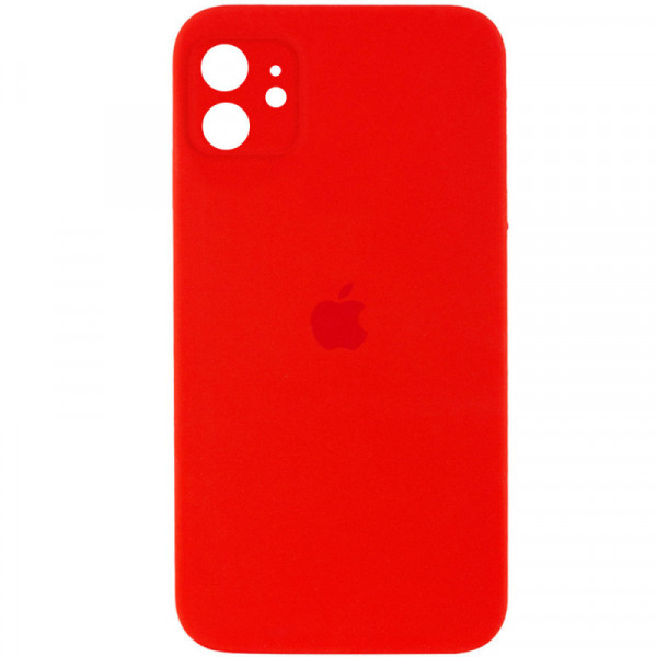 Чохол для смартфона Silicone Full Case AA Camera Protect for Apple iPhone 12 11,Червоний