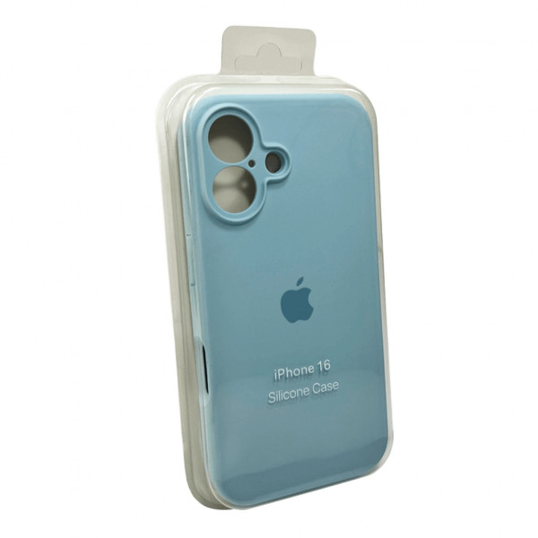Чохол для смартфона Silicone Full Case AA Camera Protect for Apple iPhone 16 27,Mist Блакитний