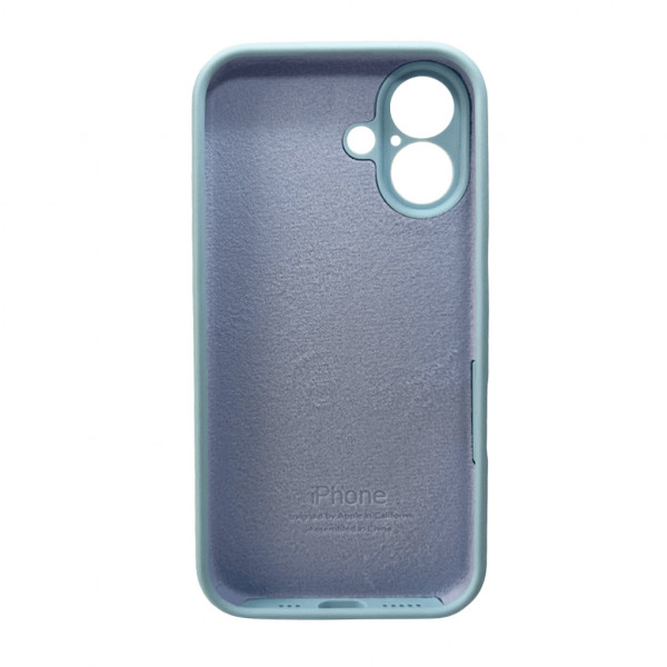 Чохол для смартфона Silicone Full Case AA Camera Protect for Apple iPhone 16 27,Mist Блакитний