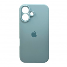 Чохол для смартфона Silicone Full Case AA Camera Protect for Apple iPhone 16 27,Mist Блакитний