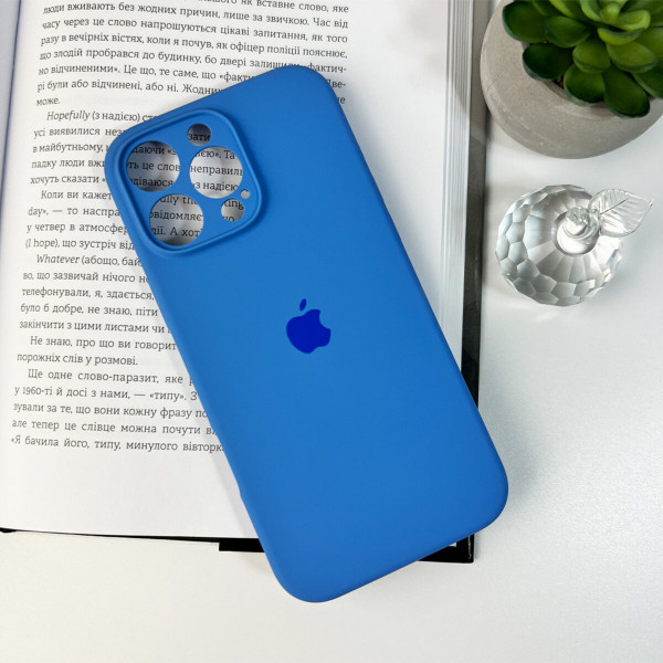 Чохол для смартфона Silicone Full Case AA Camera Protect for Apple iPhone 16 Pro Max 3,Royal Блакитний