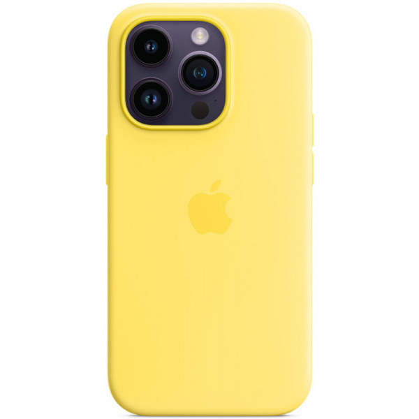 Чохол для смартфона Silicone Full Case AAA MagSafe IC for iPhone 14 Pro Max Canary Жовтий