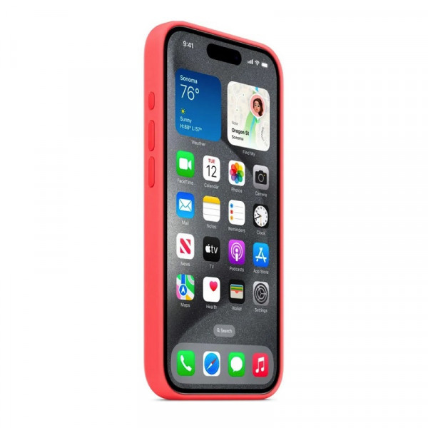 Чохол для смартфона Silicone Full Case AAA MagSafe IC for iPhone 15 Guava