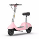 Електросамокат з сидінням OKAI Ceetle PRO EA10C Pink 10', 350(900)W, 25Km/h, 10.4Ah, 55Km, 20%, NFC, App.29kg
