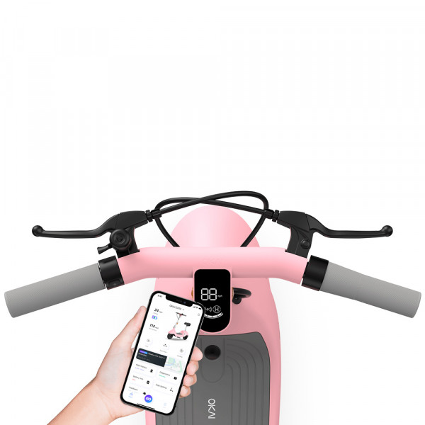 Електросамокат з сидінням OKAI Ceetle PRO EA10C Pink 10', 350(900)W, 25Km/h, 10.4Ah, 55Km, 20%, NFC, App.29kg