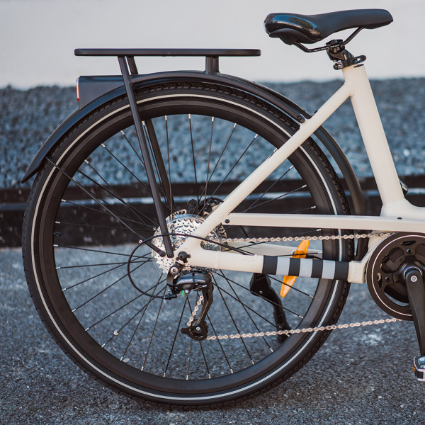 Електровелосипед OKAI EB10 Beige 28', 250(500)W, 14.4Ah, 100km, 25kmh, NFC, App, 29kg