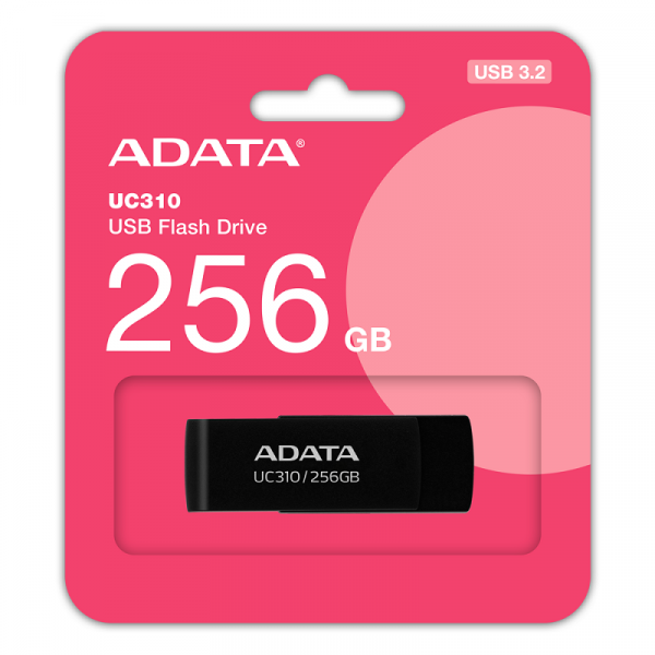 Флеш-накопичувач ADATA USB 3.2 UC310 256Gb Black (UC310-256G-RBK)