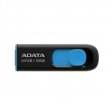Флеш-накопичувач ADATA USB 3.2 UV 128 32Gb Black/Blue (AUV128-32G-RBE)