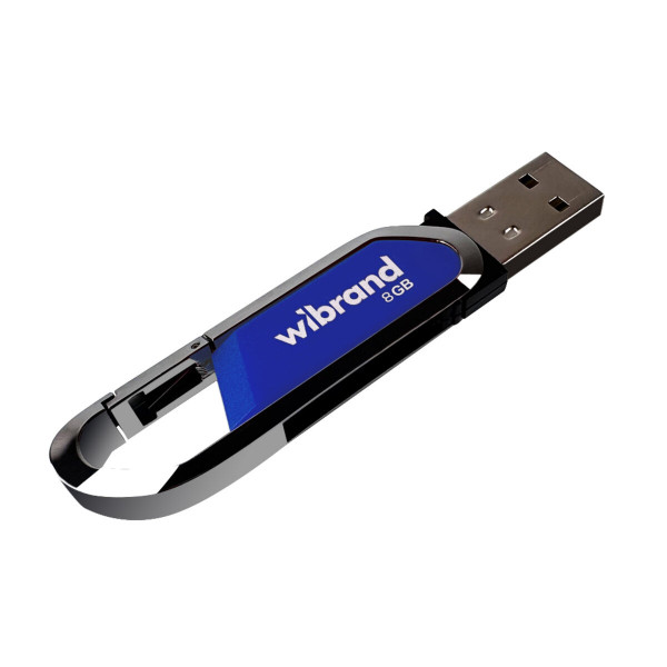 Флеш-накопичувач Wibrand USB 2.0 Aligator 8Gb Blue