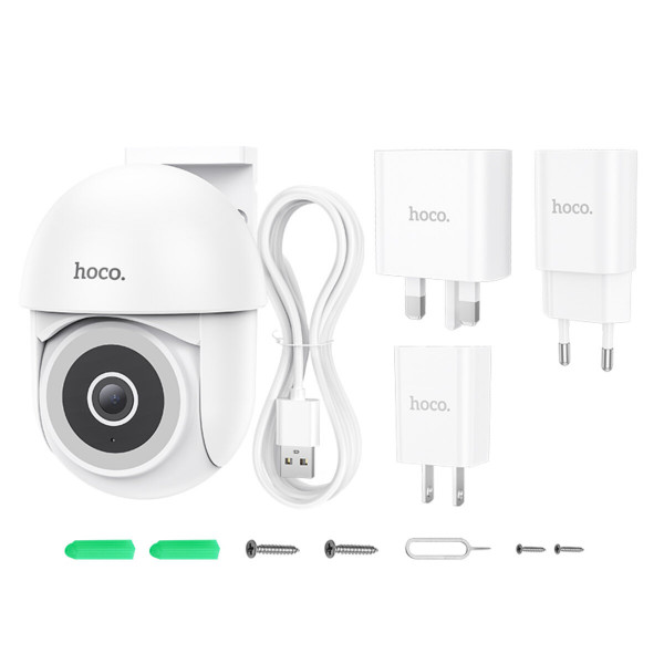 IP-камера відеоспостереження HOCO D2 outdoor PTZ HD camera White
