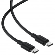 Кабель ACEFAST C25-03 USB-C to USB-C silicone charging data cable Black (6974316287063)