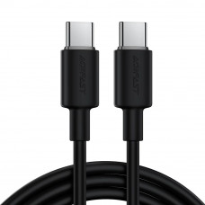 Кабель ACEFAST C25-03 USB-C to USB-C silicone charging data cable Black (6974316287063)